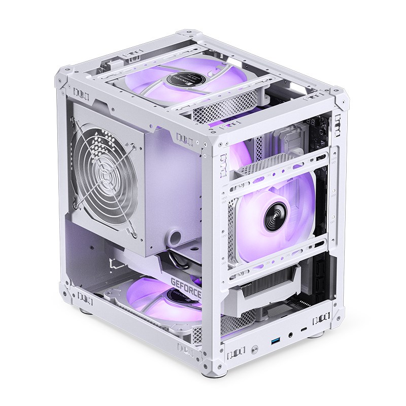 Jonsbo C6 Micro-ATX Case - white-1