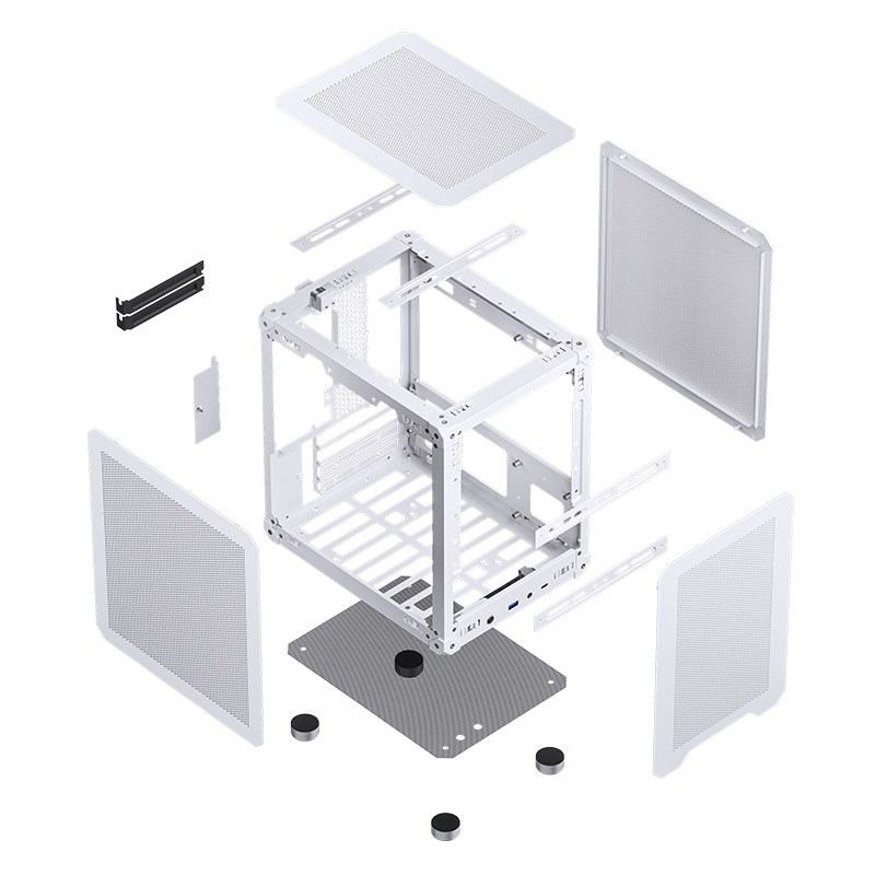 Jonsbo C6 Micro-ATX Case - white-36