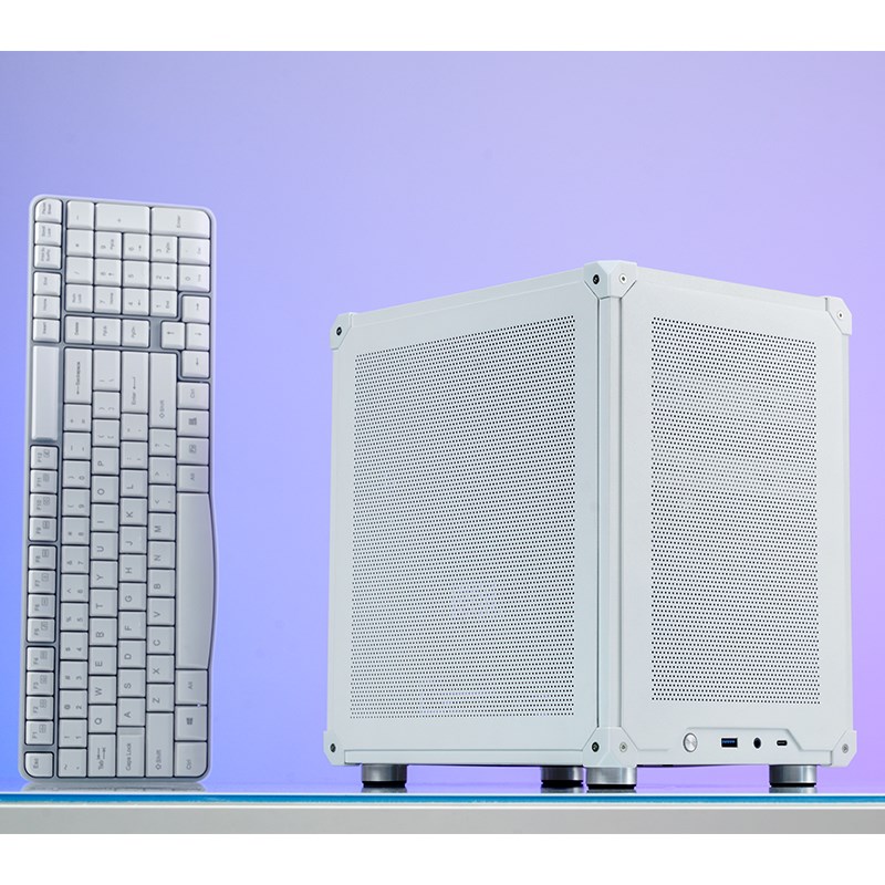 Jonsbo C6 Micro-ATX Case - white-12