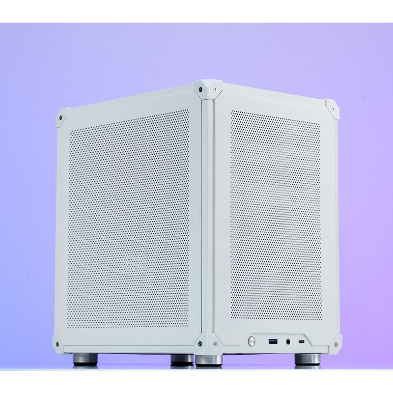 Jonsbo C6 Micro-ATX Case - white-5