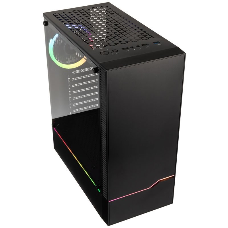 Kućište za računalo KOLINK Inspire K9 ARGB Midi Tower (Crno, 4 kg, USB 3.2 Gen 1, 120 mm ventilatori, RGB kontrola)-1