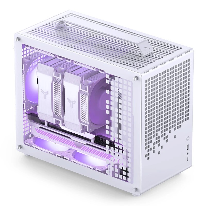 Kućište za računalo JONSPLUS MATX Handle Case Z20 - bijelo-11