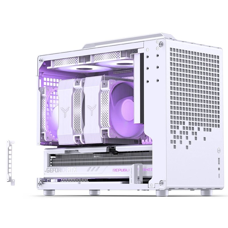 Kućište za računalo JONSPLUS MATX Handle Case Z20 - bijelo-15