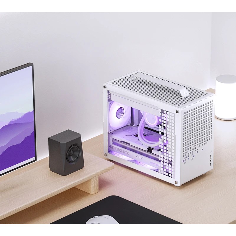 Kućište za računalo JONSPLUS MATX Handle Case Z20 - bijelo-4