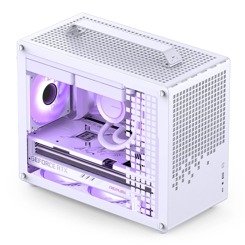 Kućište za računalo JONSPLUS MATX Handle Case Z20 - bijelo-1