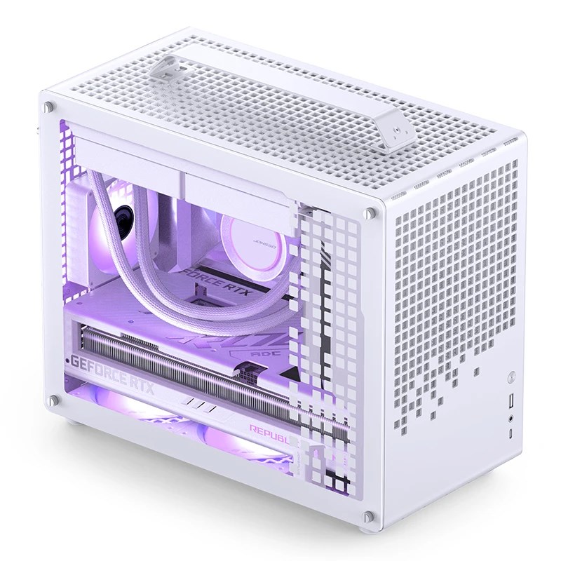 Kućište za računalo JONSPLUS MATX Handle Case Z20 - bijelo-10