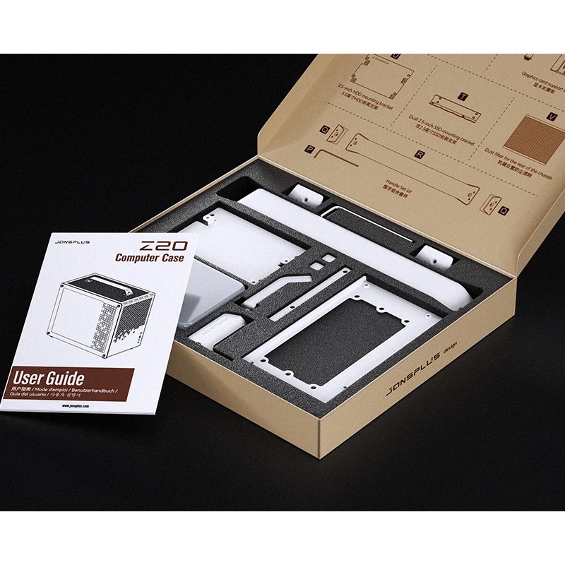 Kućište za računalo JONSPLUS MATX Handle Case Z20 - bijelo-9