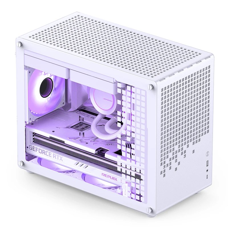 Kućište za računalo JONSPLUS MATX Handle Case Z20 - bijelo-12