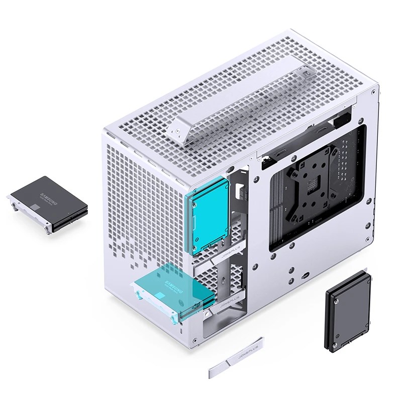 Kućište za računalo JONSPLUS MATX Handle Case Z20 - bijelo-27