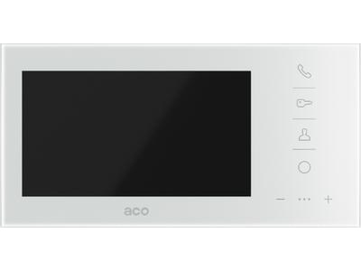 Video portafon monitor ACO COMO PRO 7 GLASS (7" LCD, memorija slika, bijeli)