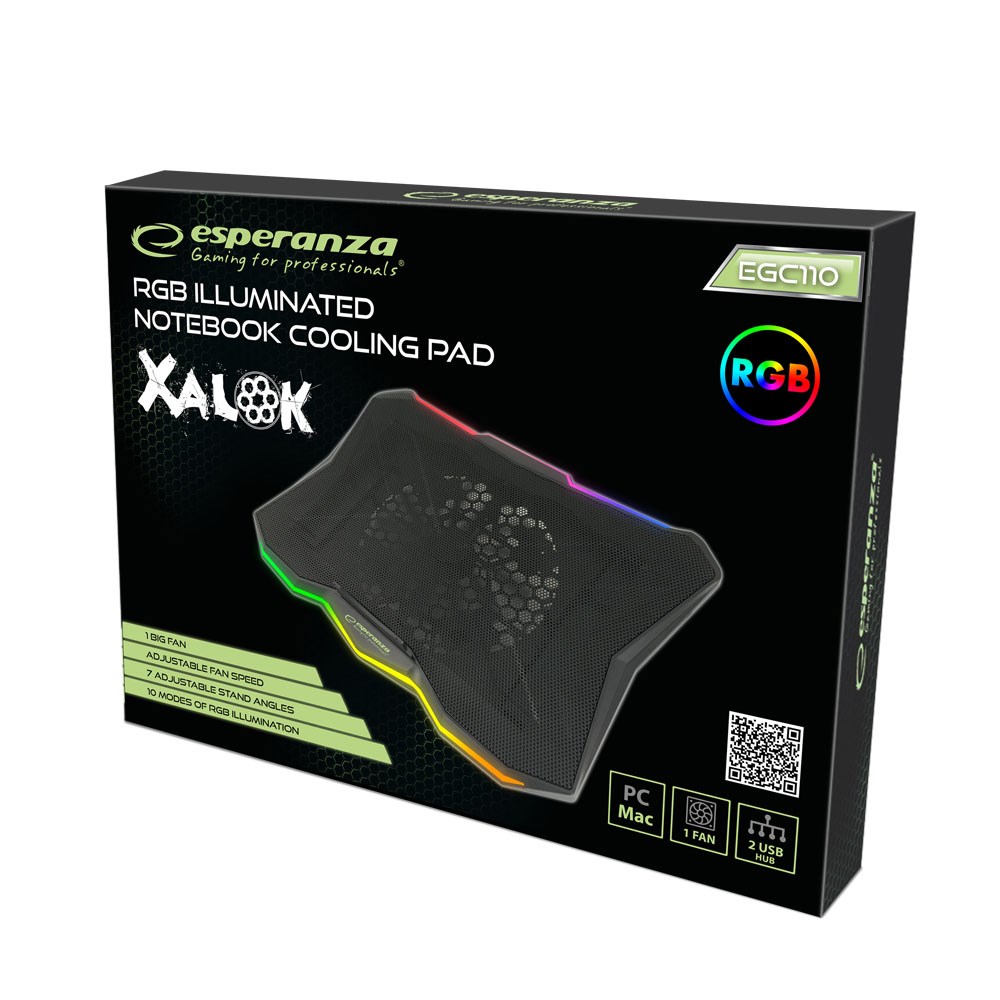 Hladnjak za laptop ESPERANZA EGC110 (800 okr/min) crna-4