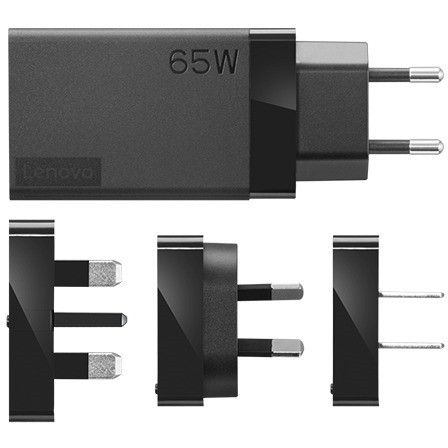 Punjač LENOVO USB-C 65W AC Travel Adapter (5,9,15,20 V, 1,8 m, crna boja)-1