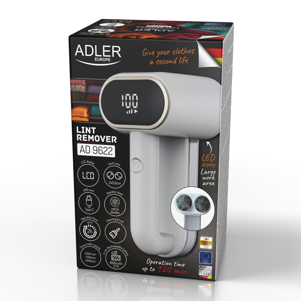 Uređaj za uklanjanje vlakana ADLER AD 9622 (10 W) bijeli-4