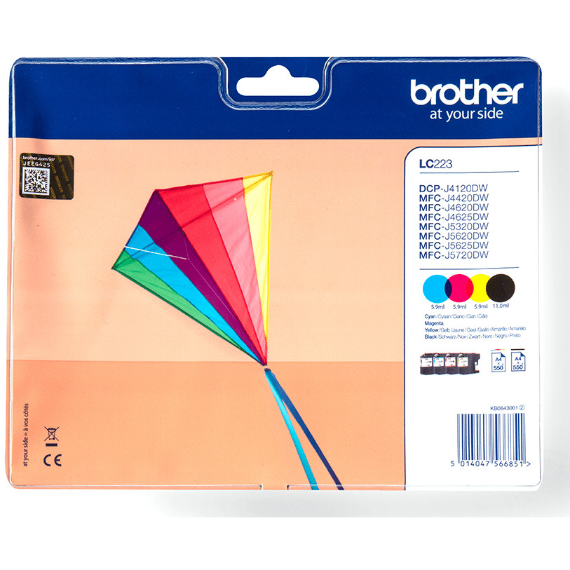 Tinta BROTHER LC223VALBP (Multipack)