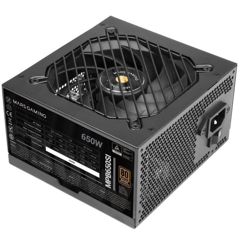 Napajanje TACENS Mars Gaming MPB650SI 650 W, ATX, crna boja-3