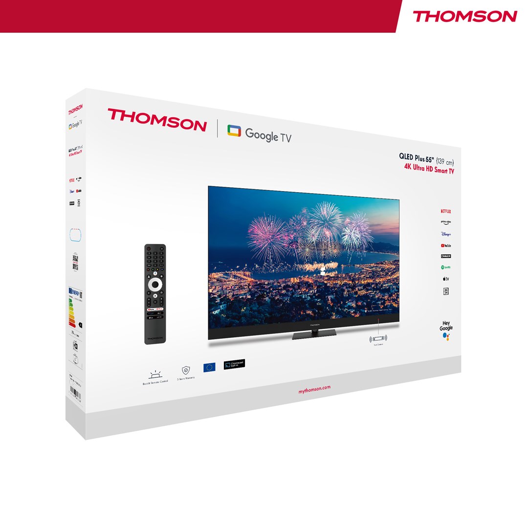 TV THOMSON QLED Q70 Series 55QG6C14 Google TV (139.7 cm, 4K Ultra HD, HDR10, Dolby Vision, Dolby Atmos, Smart TV)-10