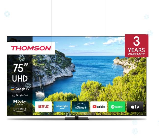 TV THOMSON D-LED 75UG5C14 Google TV (189 cm, 4K Ultra HD, HDR10, Smart TV)-0