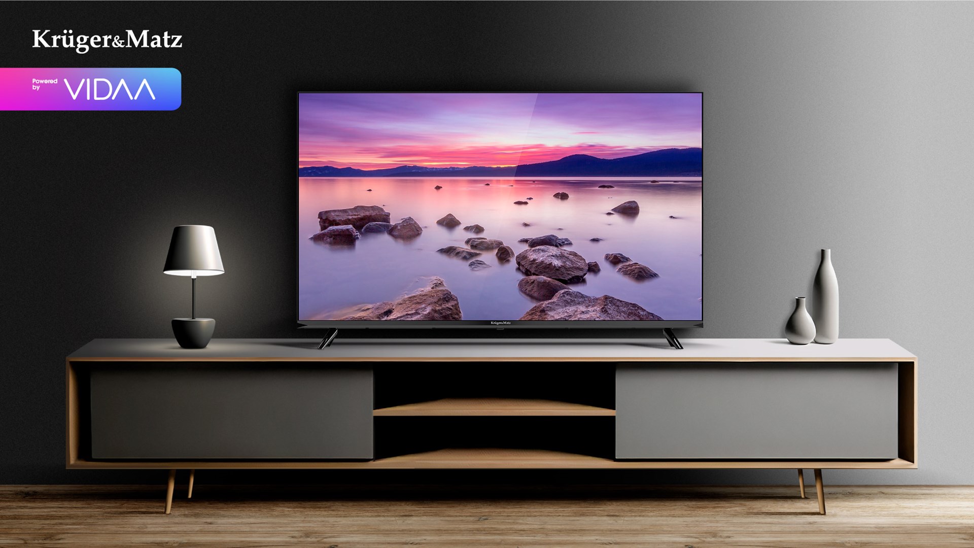 Television Kruger&Matz 40" FHD smart DVB-T2/S2 H.265 Hevc-0