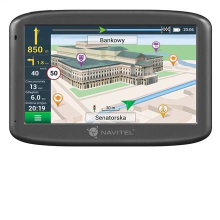GPS auto navigacija NAVITEL E505 Magnetic (5" zaslon, karte 47 zemalja, magnetski nosač)-1
