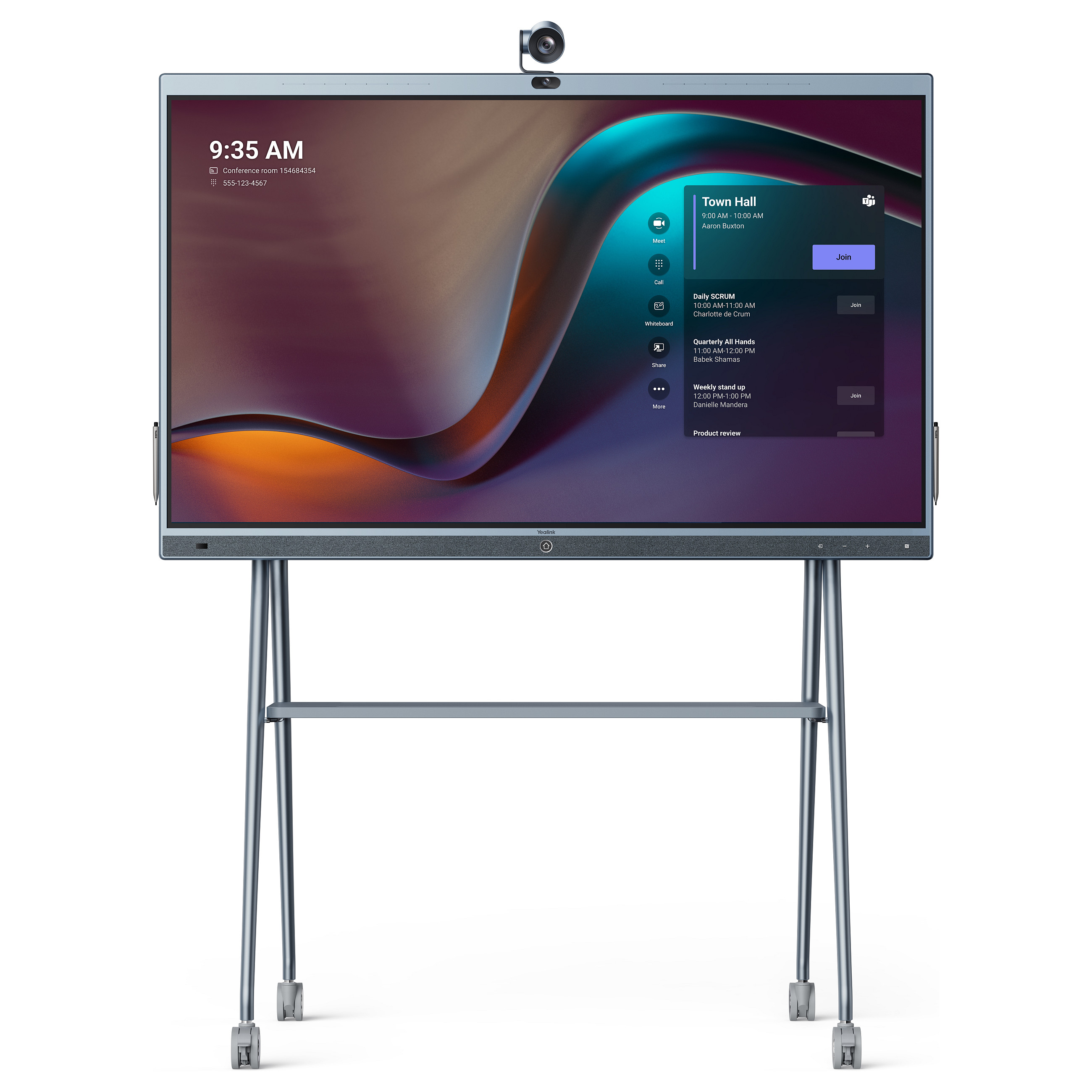 Interaktivna ploča YEALINK MeetingBoard 65" (65", 4K Ultra HD, Android 10, 64 GB, 6 zvučnika, 16 mikrofona)-0