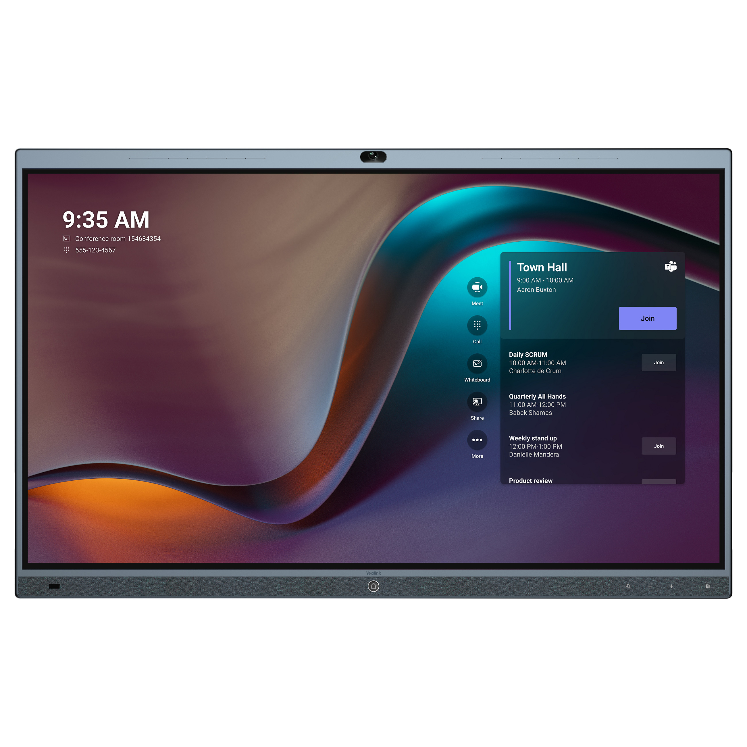 Interaktivna ploča YEALINK MeetingBoard 65" (65", 4K Ultra HD, Android 10, 64 GB, 6 zvučnika, 16 mikrofona)-1