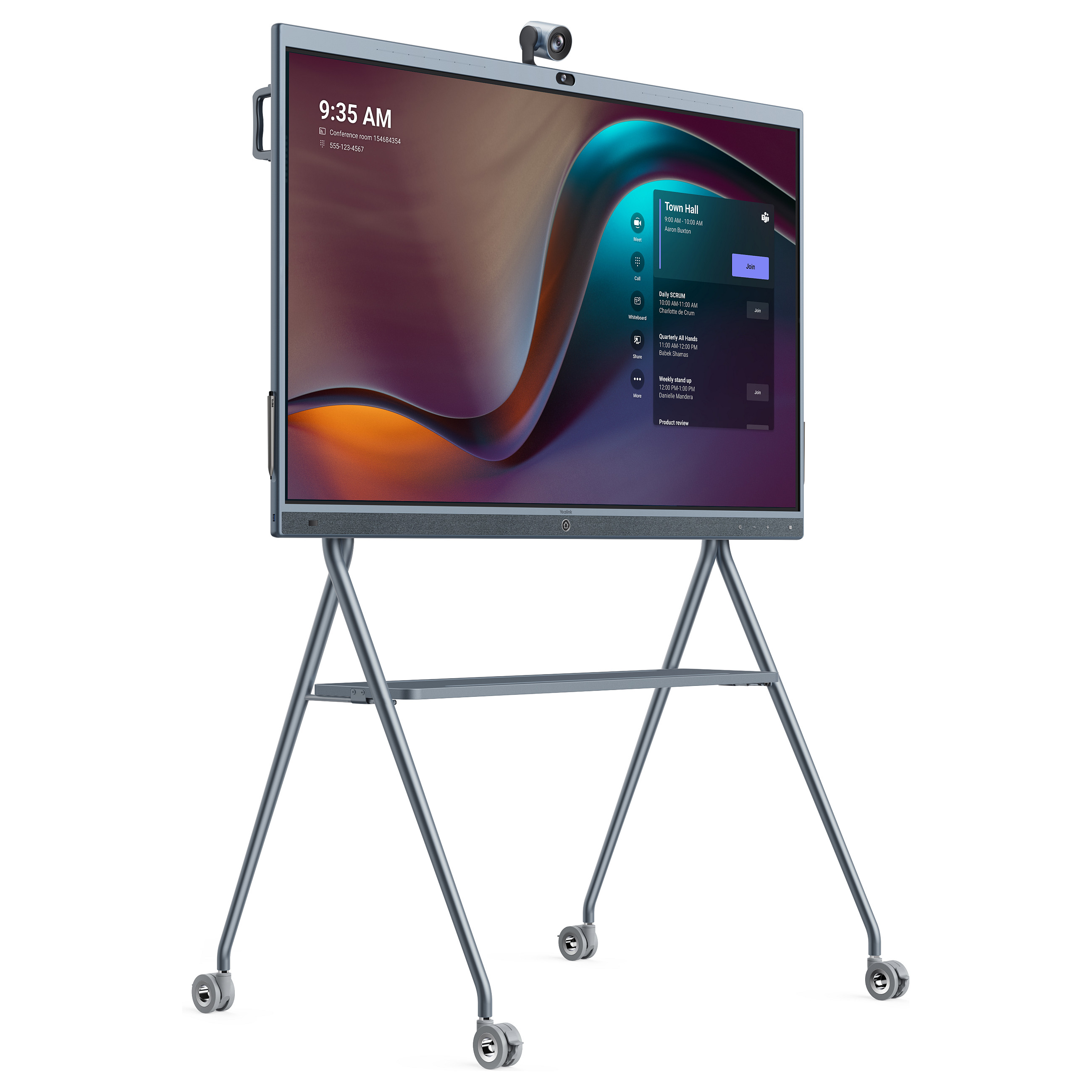 Interaktivna ploča YEALINK MeetingBoard 65" (65", 4K Ultra HD, Android 10, 64 GB, 6 zvučnika, 16 mikrofona)-3