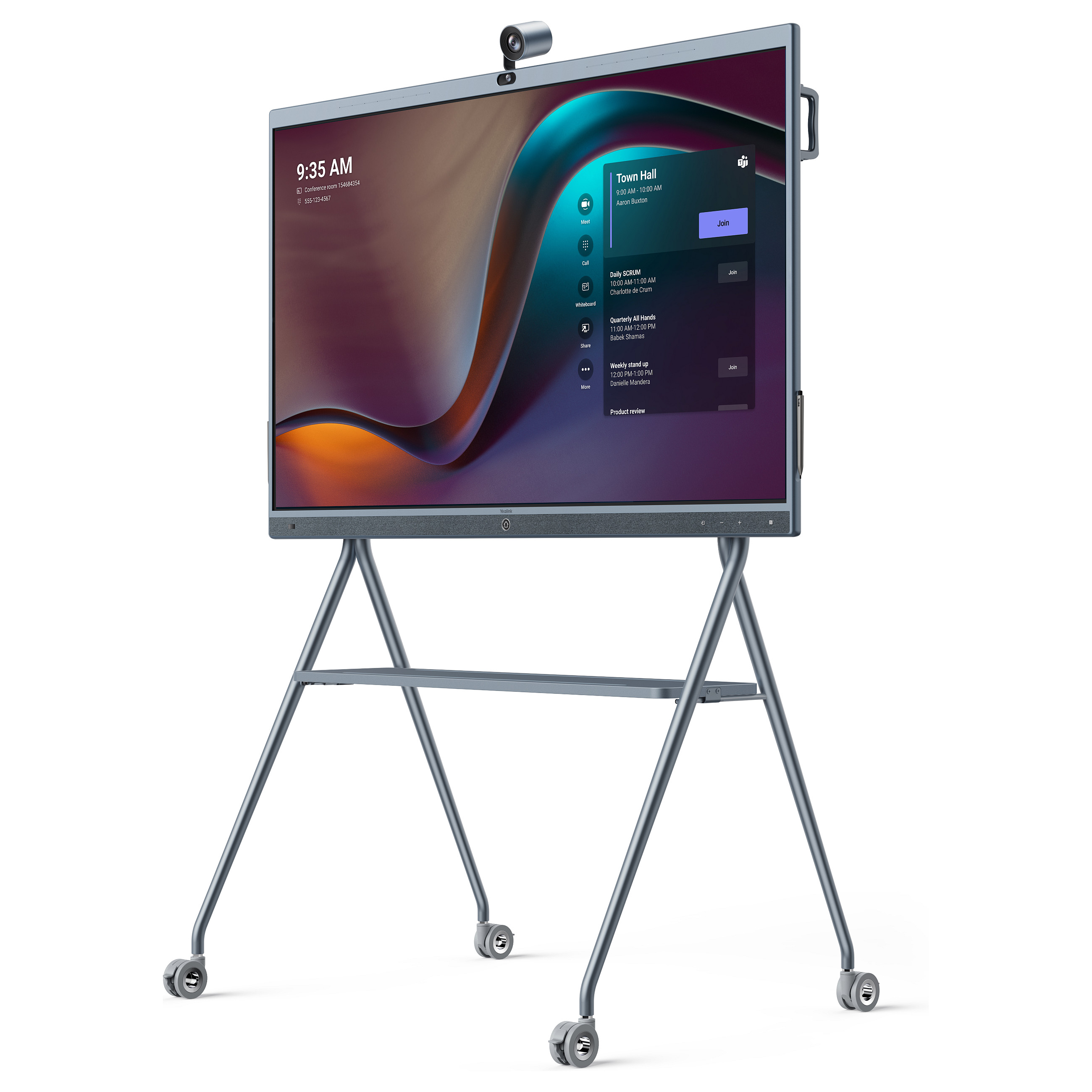 Interaktivna ploča YEALINK MeetingBoard 65" (65", 4K Ultra HD, Android 10, 64 GB, 6 zvučnika, 16 mikrofona)-4