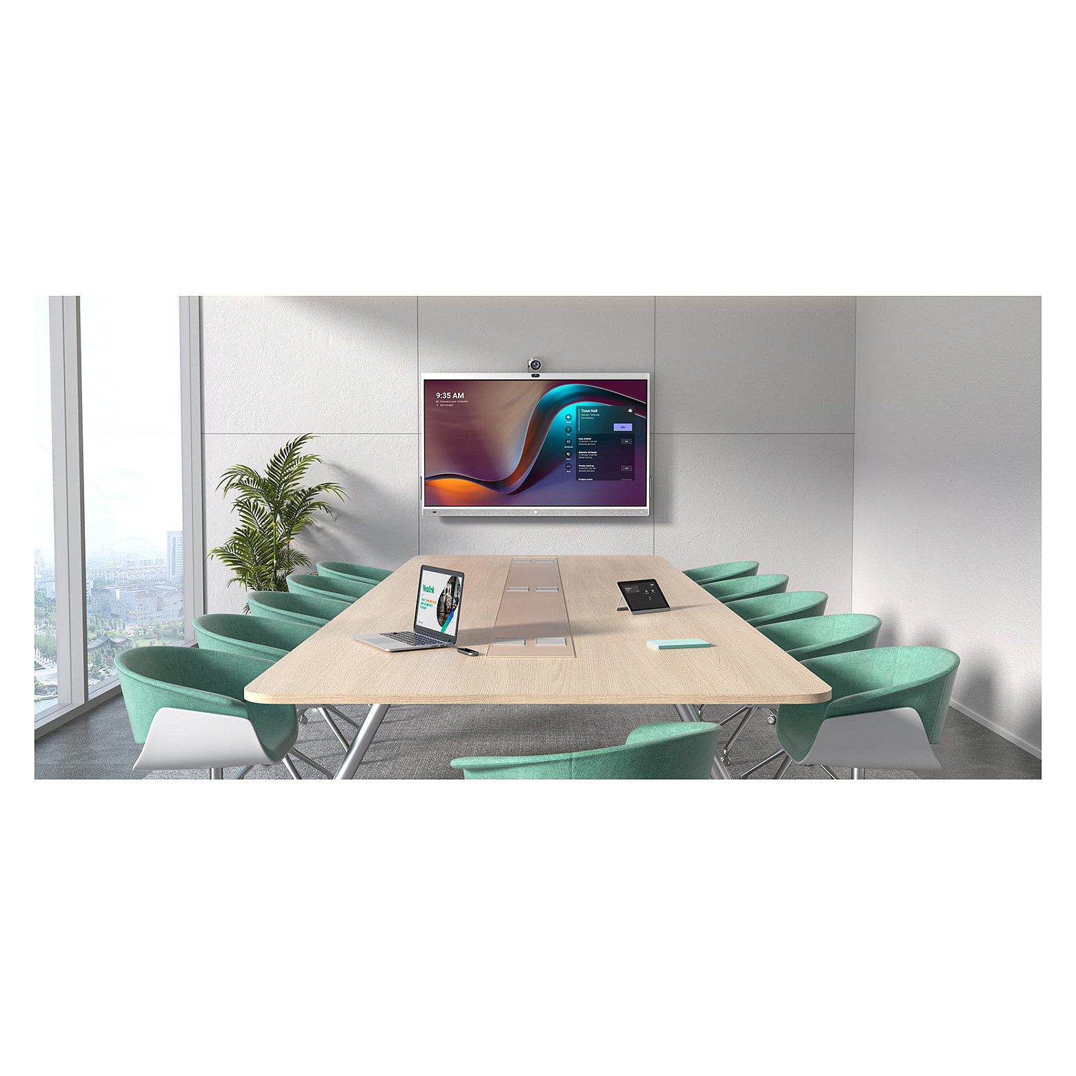 Interaktivna ploča YEALINK MeetingBoard 65" (65", 4K Ultra HD, Android 10, 64 GB, 6 zvučnika, 16 mikrofona)-7
