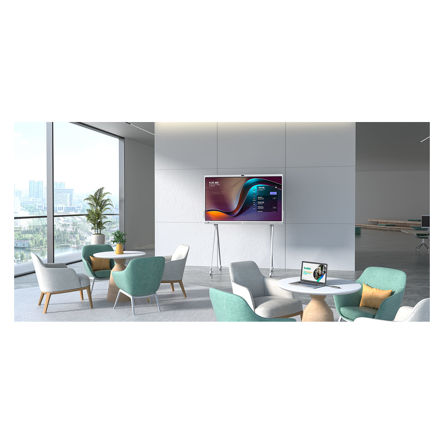 Interaktivna ploča YEALINK MeetingBoard 65" (65", 4K Ultra HD, Android 10, 64 GB, 6 zvučnika, 16 mikrofona)-9