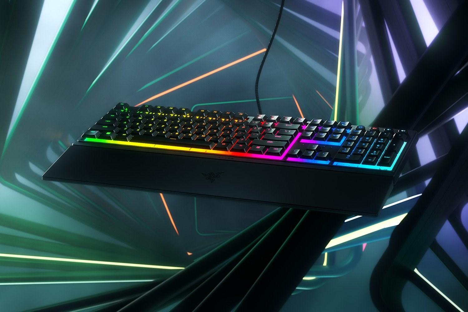 Razer Ornata V3 Gaming Keyboard, RGB LED light, US, Black, Wired, Mecha-Membrane-0