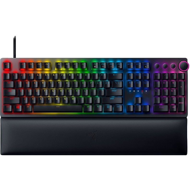 Tipkovnica RAZER Huntsman V2 (njemačka, mehanička, RGB, USB) – internacionalna non HR tipkovnica-0