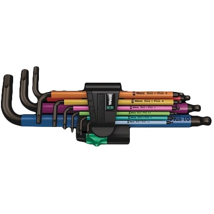 Set imbus ključeva WERA 950 Spkl9 Hex-plus L oblik 9 kom.-0