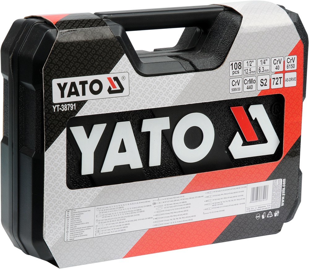 Set ključeva YATO 108el 1/2" / 1/4"-3
