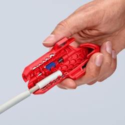 Striper za kabele KNIPEX ErgoStrip (Plava, Crvena)-1