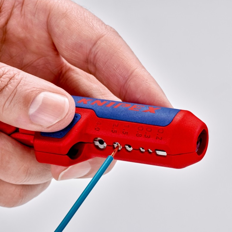 Striper za kabele KNIPEX ErgoStrip (Plava, Crvena)-2