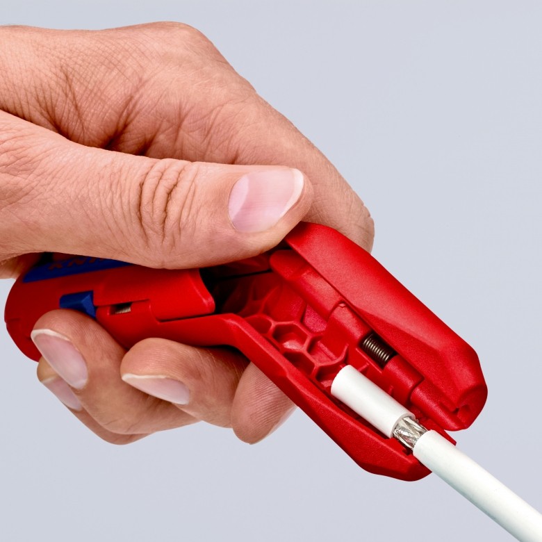 Striper za kabele KNIPEX ErgoStrip (Plava, Crvena)-3
