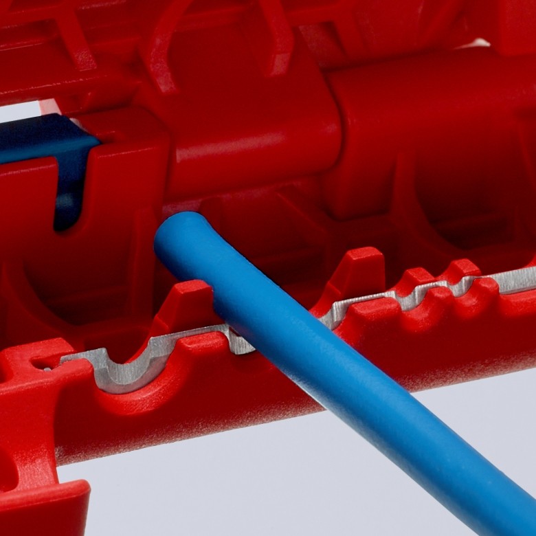 Striper za kabele KNIPEX ErgoStrip (Plava, Crvena)-7