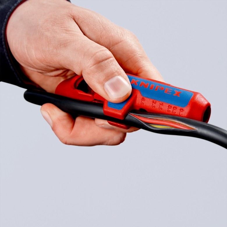 Striper za kabele KNIPEX ErgoStrip (Plava, Crvena)-14