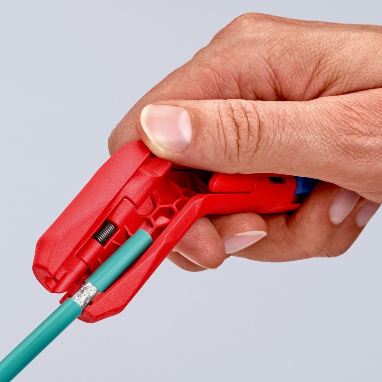 Striper za kabele KNIPEX ErgoStrip (Plava, Crvena)-18