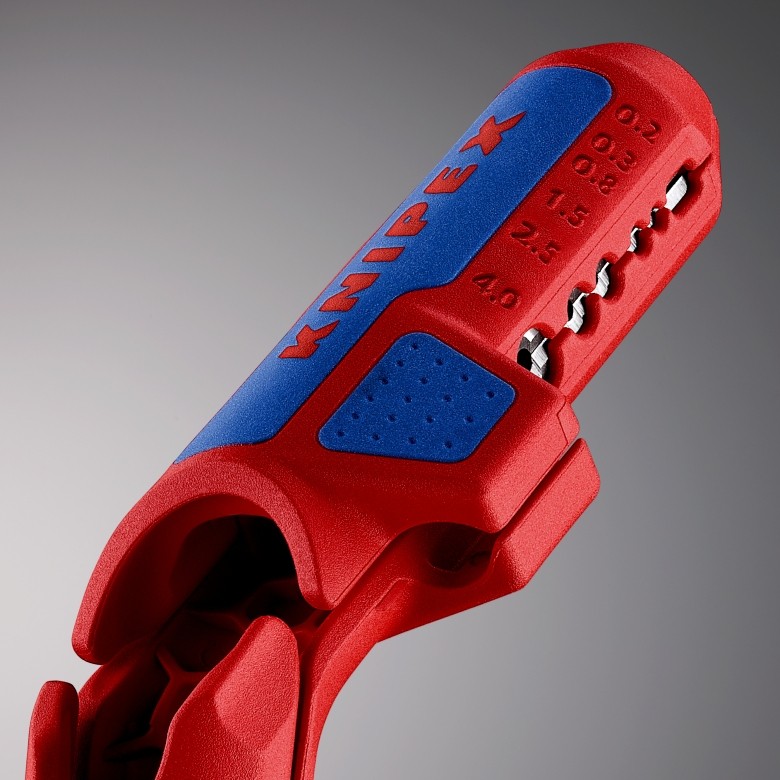 Striper za kabele KNIPEX ErgoStrip (Plava, Crvena)-20