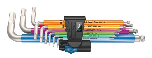 Set imbus ključeva WERA 950/9 Hex-Plus Multicolour HF 1 (9 komada)-0