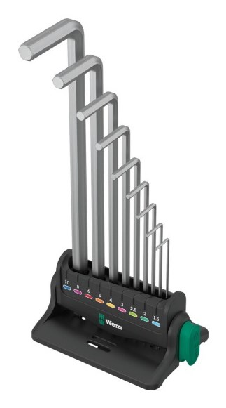 Set imbus ključeva WERA 950/9 Hex-Plus Multicolour HF 1 (9 komada, metrički, s funkcijom držanja)-4