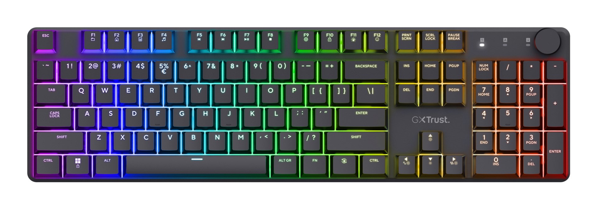 Tipkovnica TRUST GXT 868 TORIX bežična, gaming, US-2