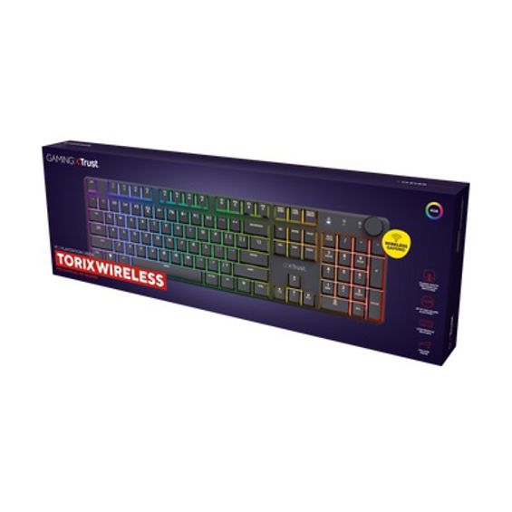 Tipkovnica TRUST GXT 868 TORIX bežična, gaming, US-3