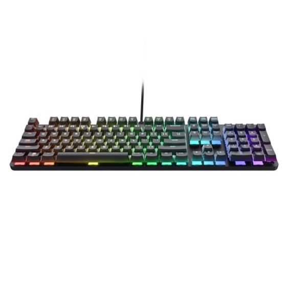 Tipkovnica TRUST GXT 871 Zora Gaming USB QWERTY US English crna – internacionalna non HR tipkovnica-0