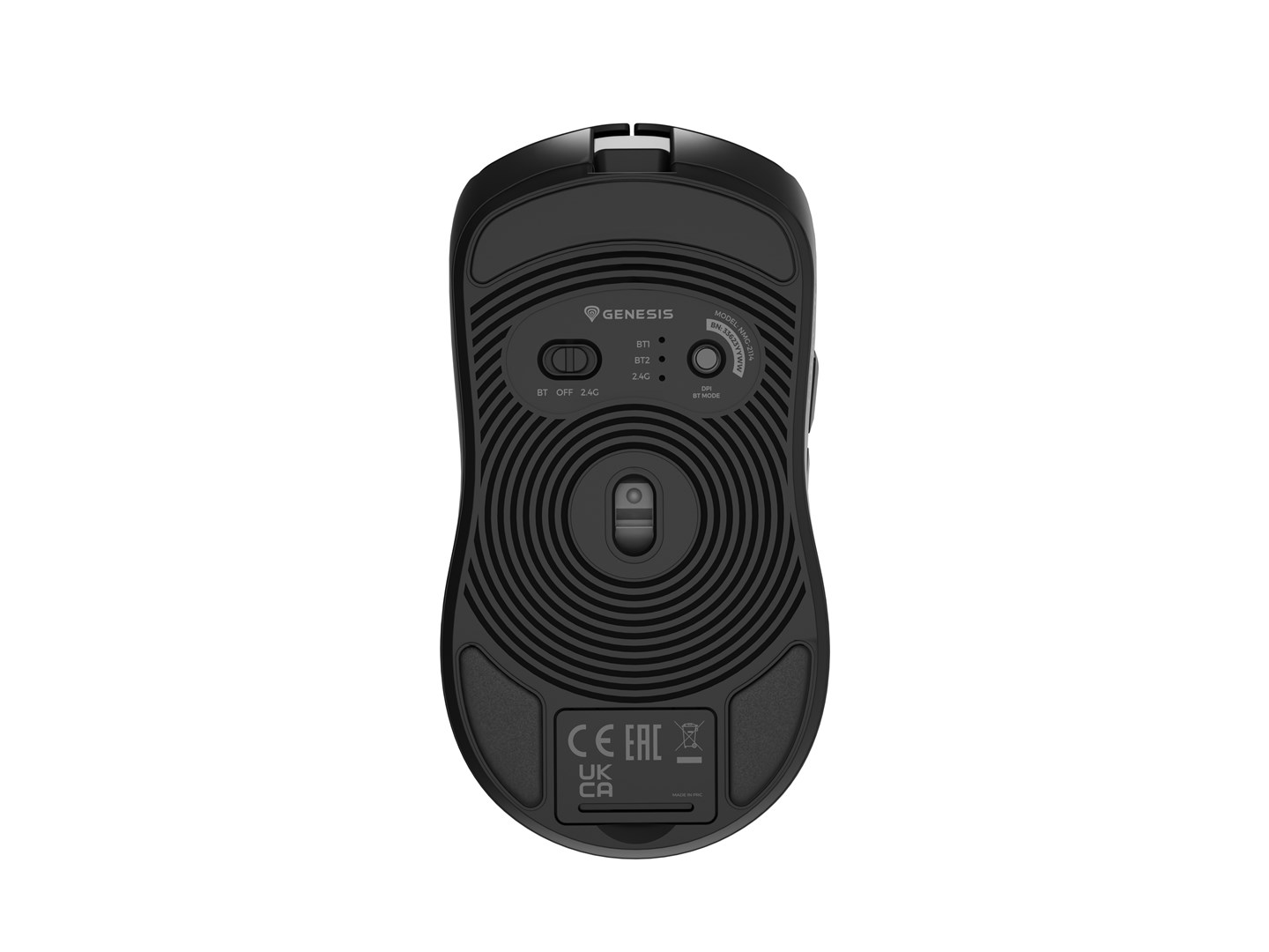 Igraći miš ZIRCON 500 model, (bežični/žičani, 2.4 GHz, Bluetooth, USB, crna)-3