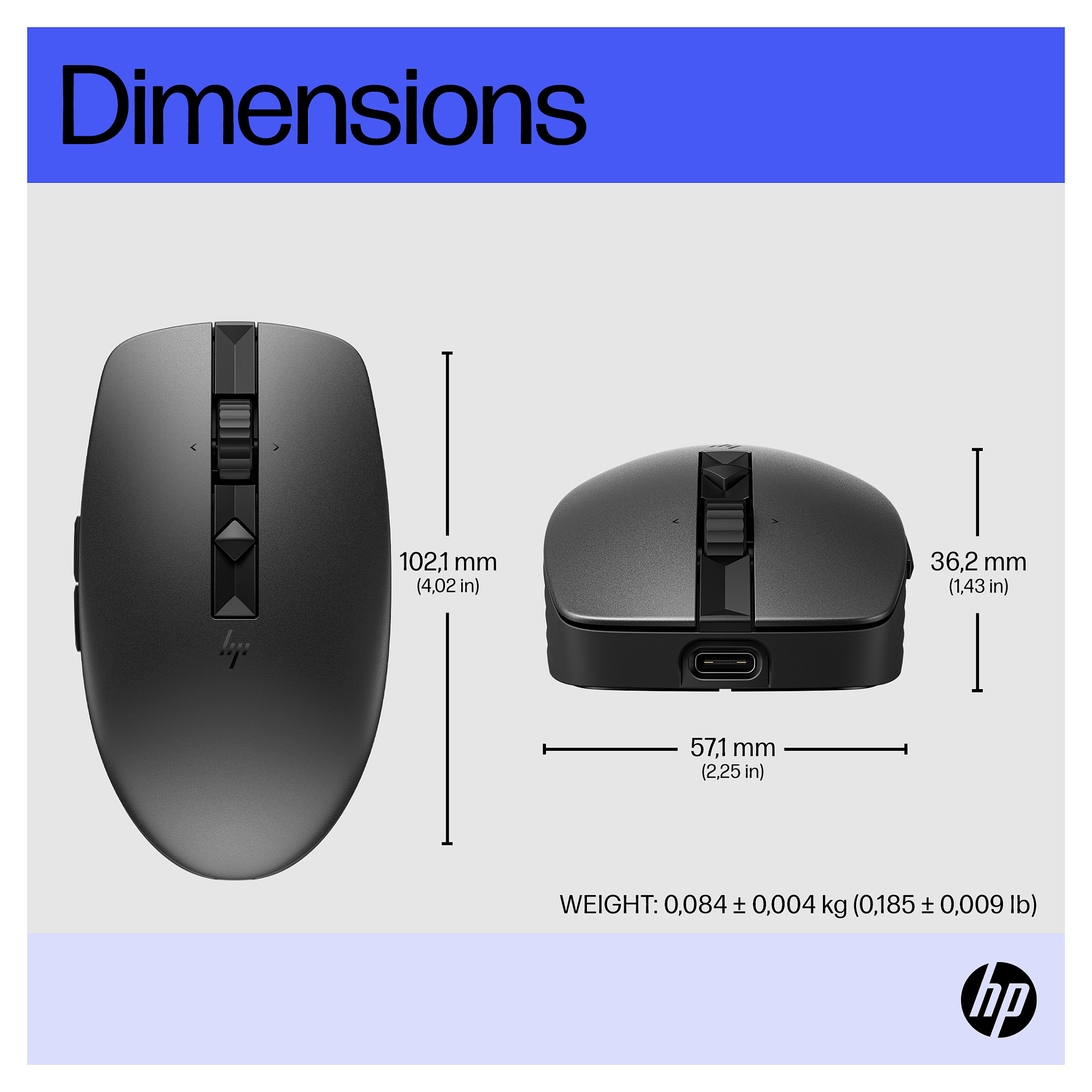Miš HP 715 Rechargeable Multi-Device Mouse - crna boja-13