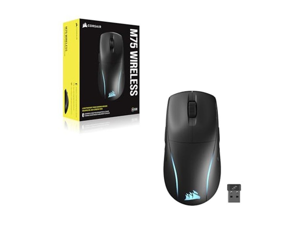 Corsair M75 mouse Gaming Ambidextrous RF Wireless Optical 26000 DPI-1