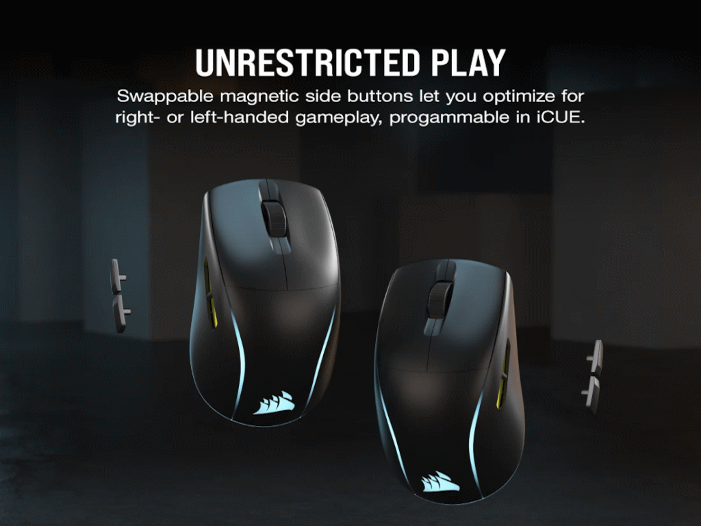 Corsair M75 mouse Gaming Ambidextrous RF Wireless Optical 26000 DPI-3