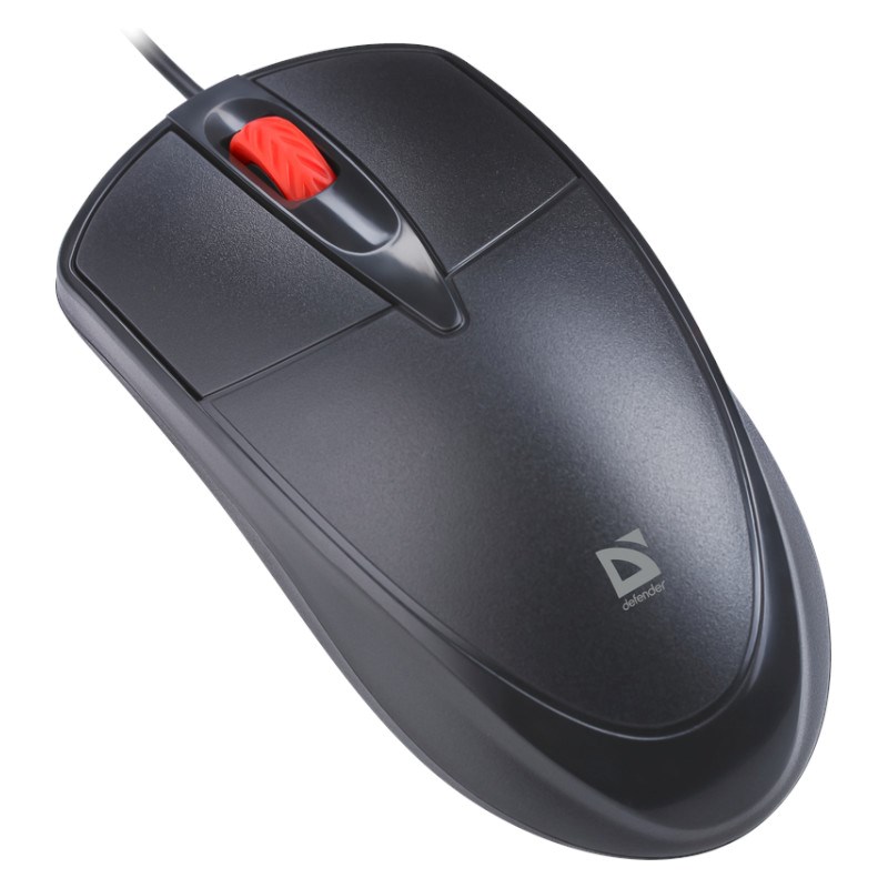 MOUSE DEFENDER ICON MB-057 OPTICAL 1000dpi 3P BLACK SILENT CLICK-0